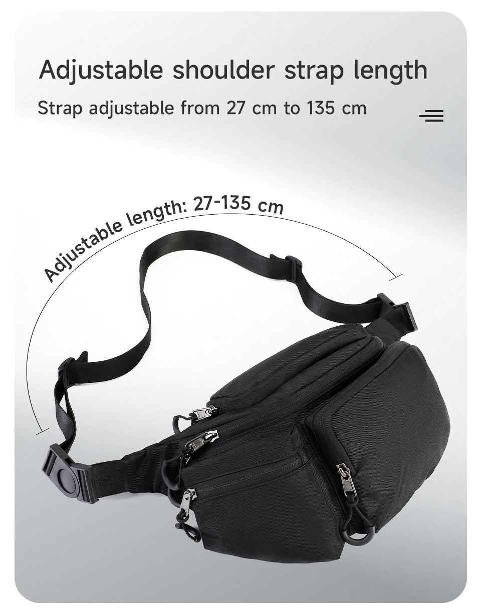 Tigernu Chest Bags Men's Shoulder Bag Fanny Packs For Men Hip Sack Crossbody Bag Men Sling Bag Men's Breasts Tactical Bags Male