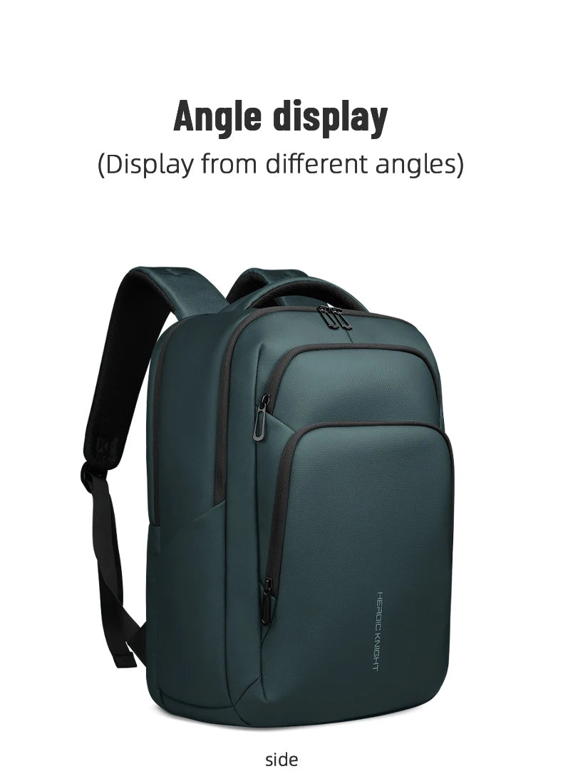 HK-Laptop Backpack Waterproof Embossed Oxford Fabric Large Capacity USB-Equipped Backpack for Commuting School and Business