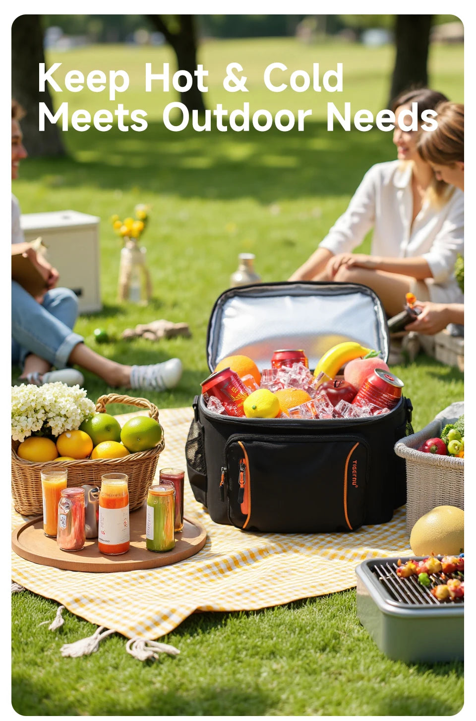 Tigernu Lunch Bags For Insulated Leakproof Cooler Bag Waterproof Women's Bag Ice Pack Cold Storage Bag Picnic Lunch Boxes School
