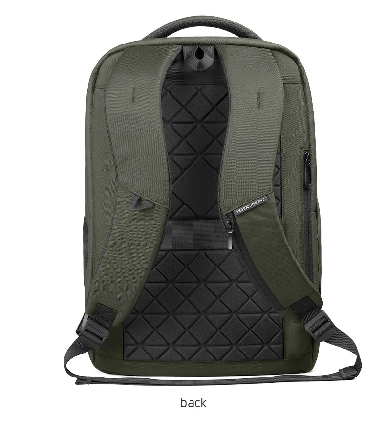 HK Casual Business Backpack for Men Travel Daypack Waterproof 17.3 Inch Laptop Bag for Work Office College Bag with USB Charging