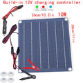 Solar Car Battery Charger Maintainer 12V Waterproof Portable Solar Trickle Charger for Car Truck Boat Lawn Mower RV