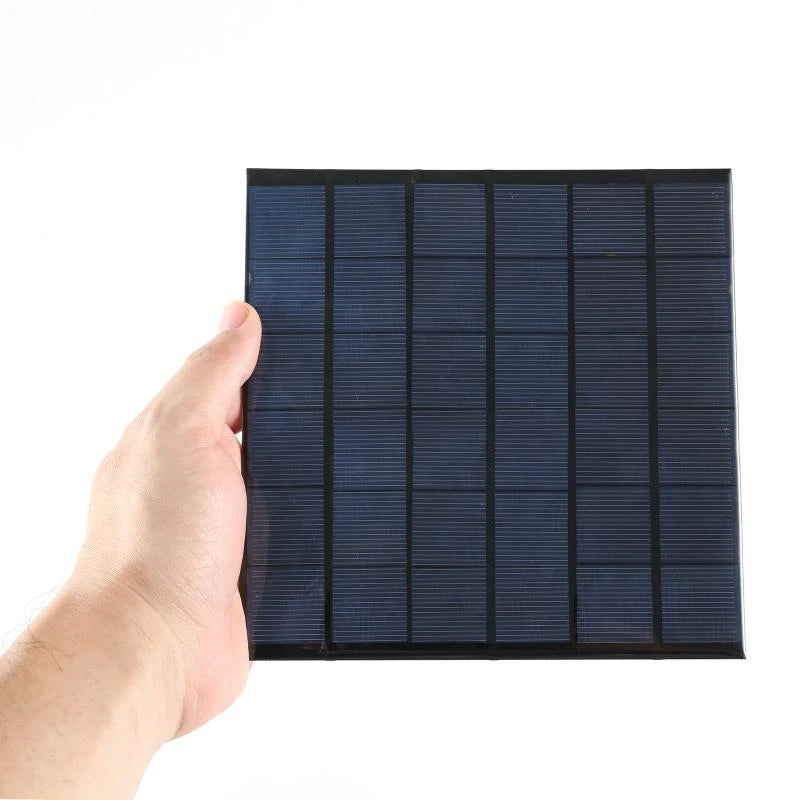 6V 9V 18V Solar Panel Outdoor DIY Battery Charger Portable 2W 6W 10W Solar Cell USB Power Bank for Mobile Phone Hiking Camping