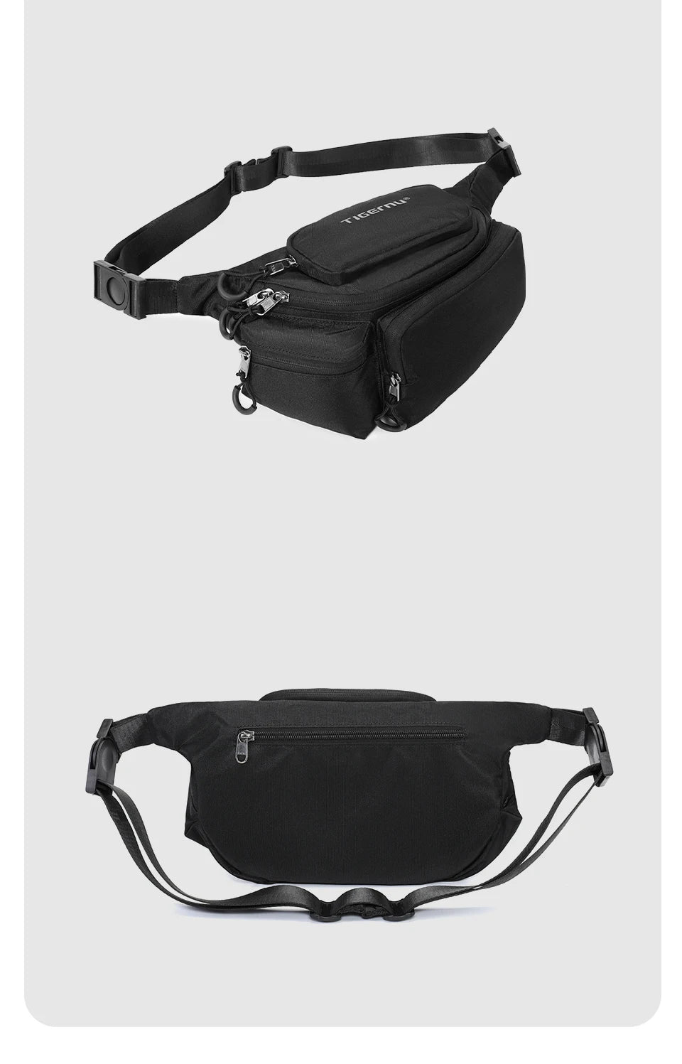 Tigernu Chest Bags Men's Shoulder Bag Fanny Packs For Men Hip Sack Crossbody Bag Men Sling Bag Men's Breasts Tactical Bags Male