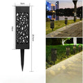 Solar Lawn Lights Outdoor Waterproof Garden Decoration LED Hollow Openwork Projection Light Yard Balcony Path Retro Night Lamp