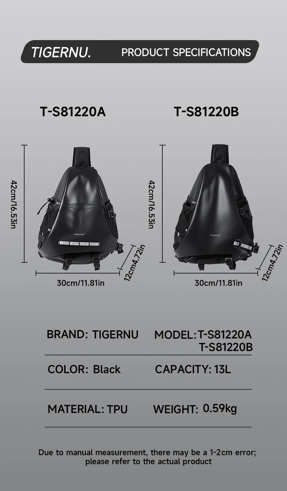 Tigernu Fashion Chest Bags For Men Outdoor Sports Shoulder Bags Male Reflective Strip Crossbody Sling Bags Hiking Biking Travel