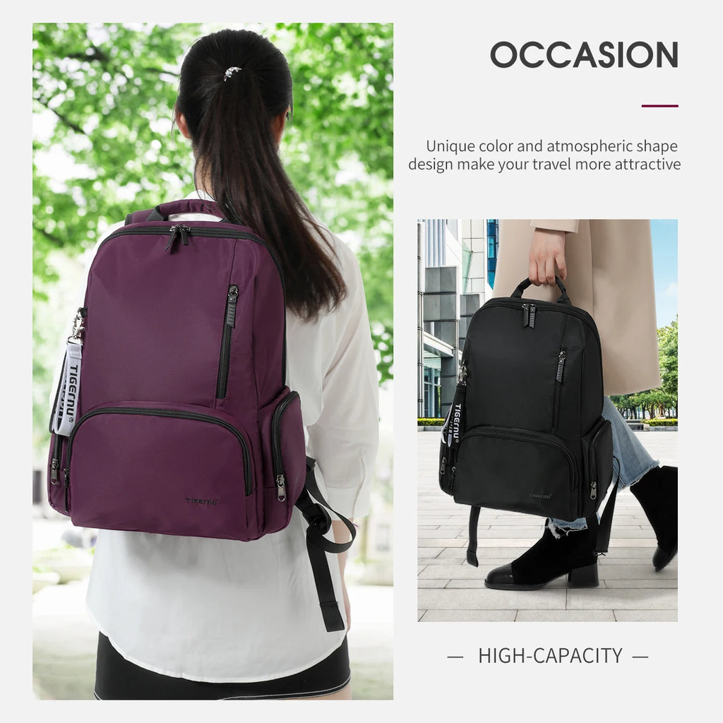 Tigernu Casual Backpack For Women 14 inch Laptop Bags For Women Lightweight Travel Backpack Female School Backpack Bags Knapsack