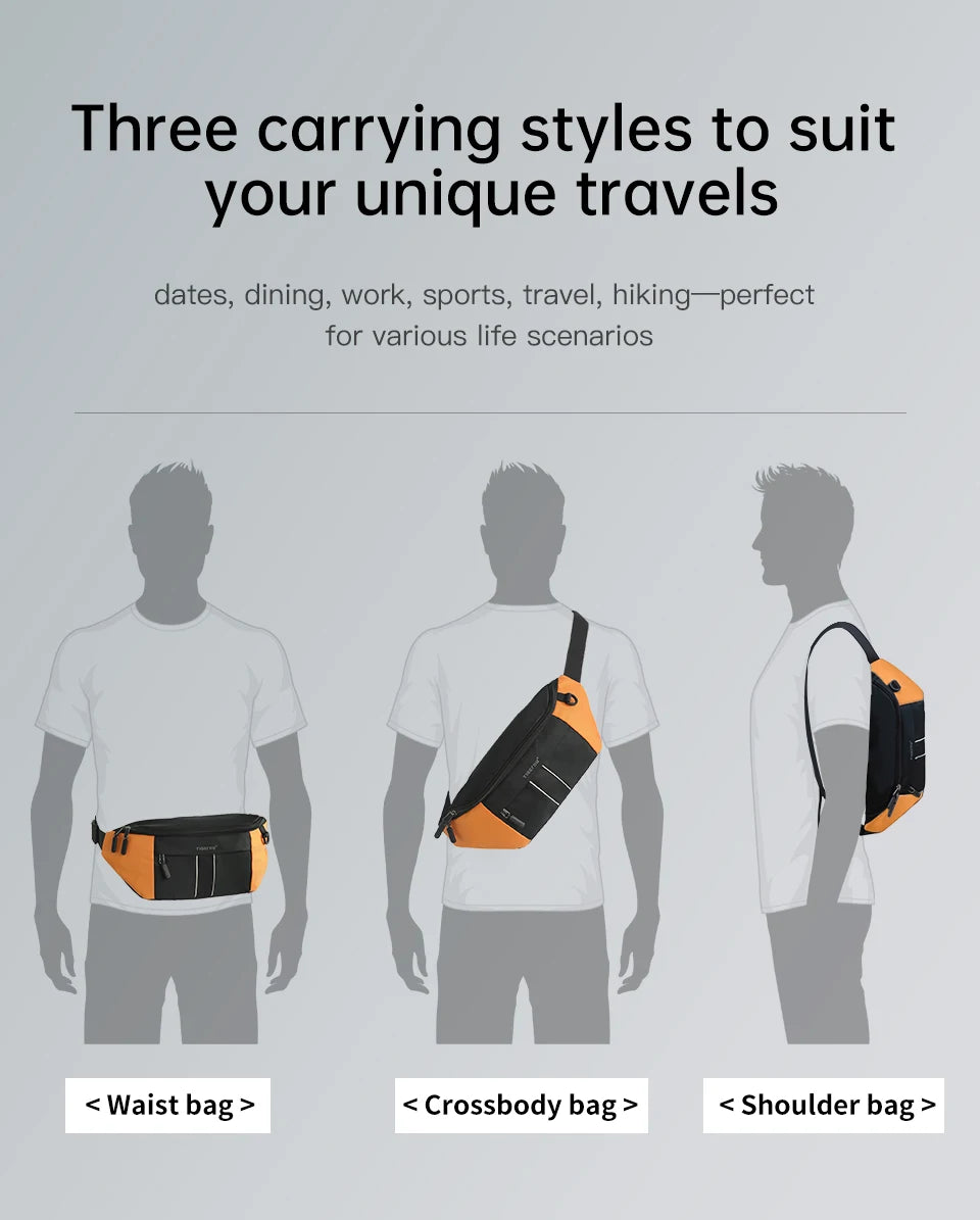Tigernu Chest Bag For Men Fashion Shoulder Bag Multi-colors Bags Male Sling Bag Crossbody For Women Messenger Bags Boy Mini Bags