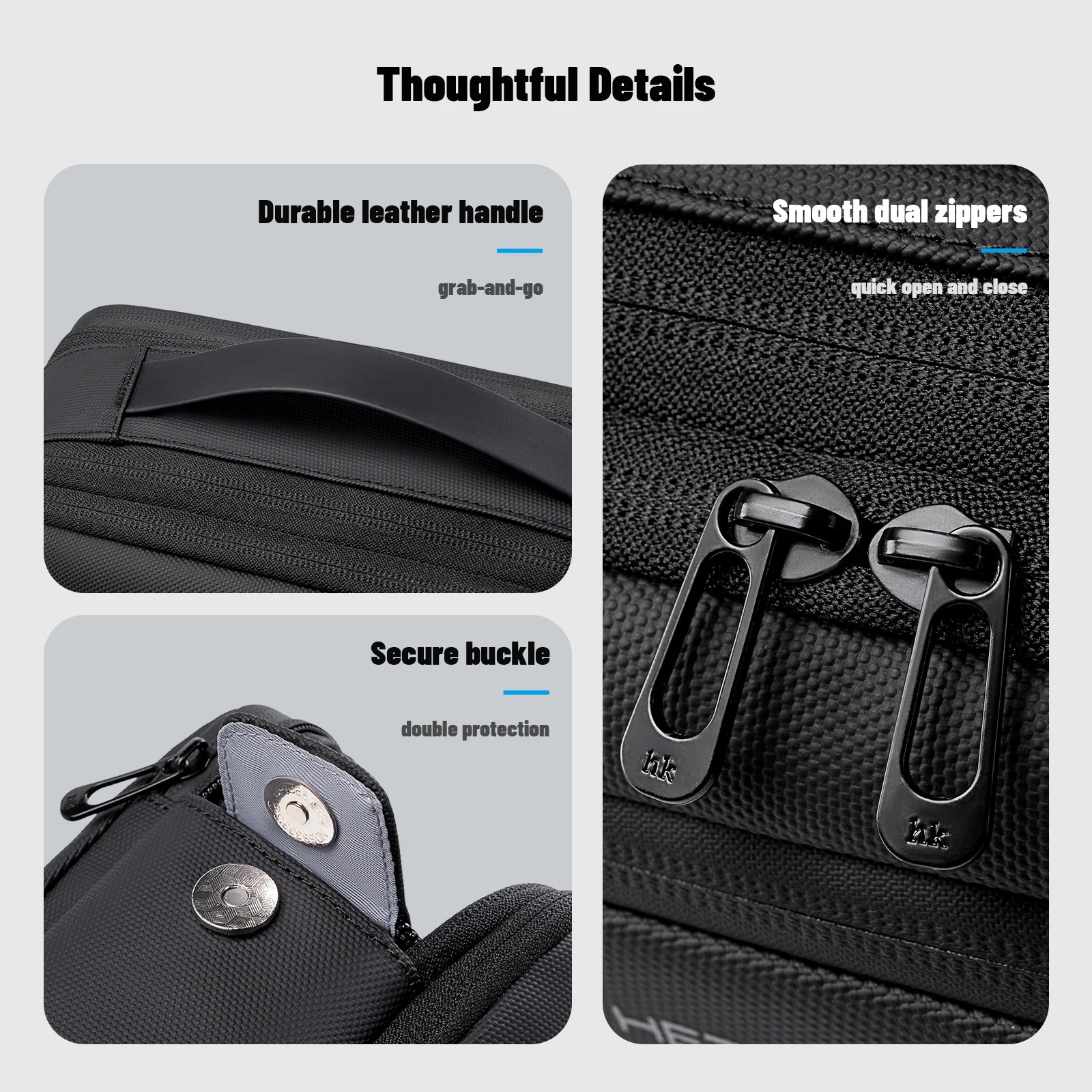 HK Toiletry Bag for Men Portable Pouch Travel Organizer Bag Dopp-kit Waterproof Shaving Pack Makeup Cosmetic Bag Storag Bath Bag