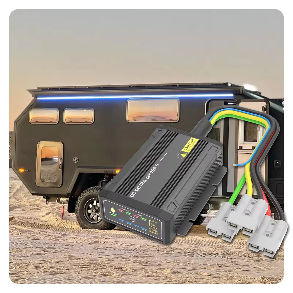 DC to DC Charger 12V 24V Vehicle 25A 40A Caravan Campervan Trailer Camper Van RV Battery Solar Charger