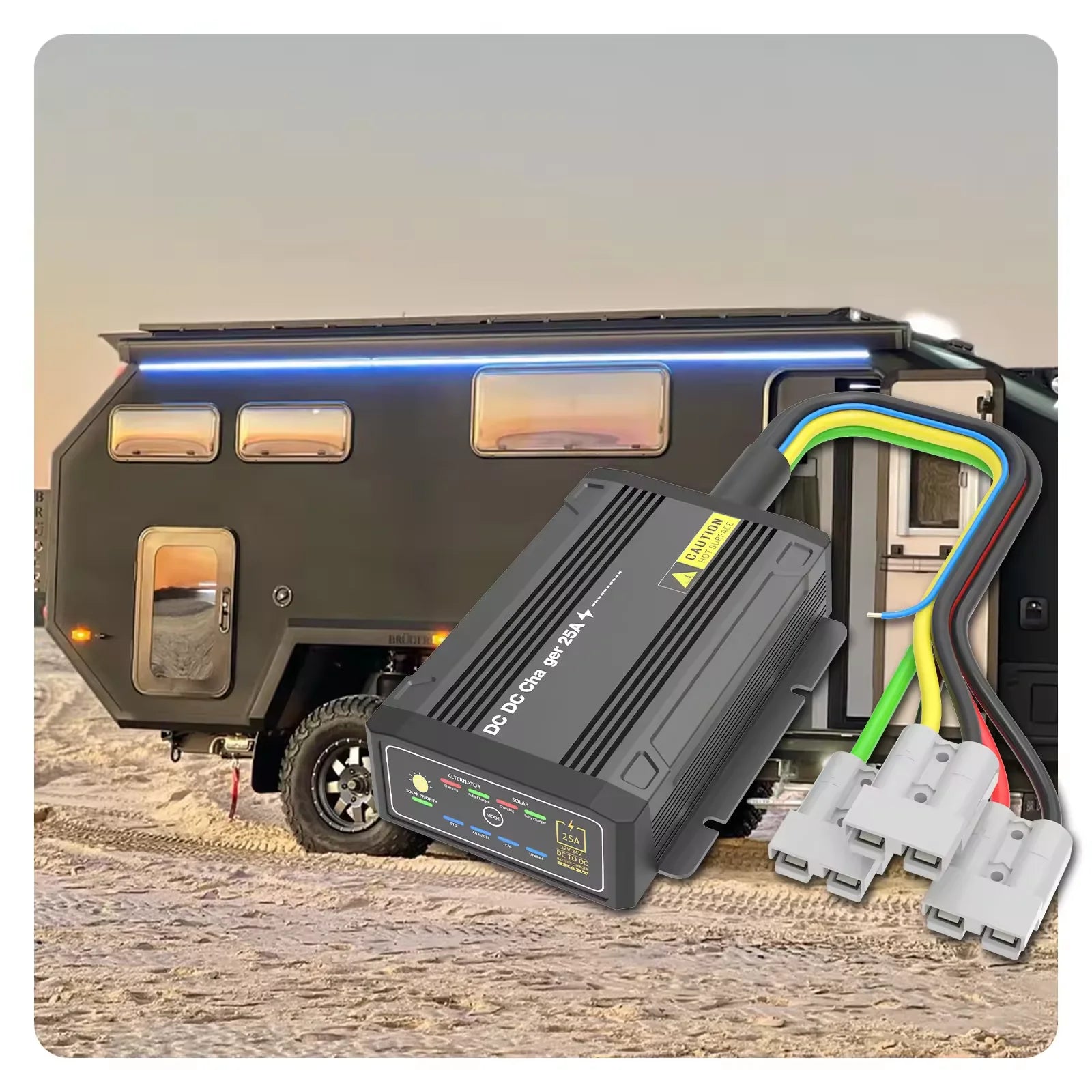 DC to DC Charger 12V 24V Vehicle 25A 40A Caravan Campervan Trailer Camper Van RV Battery Solar Charger