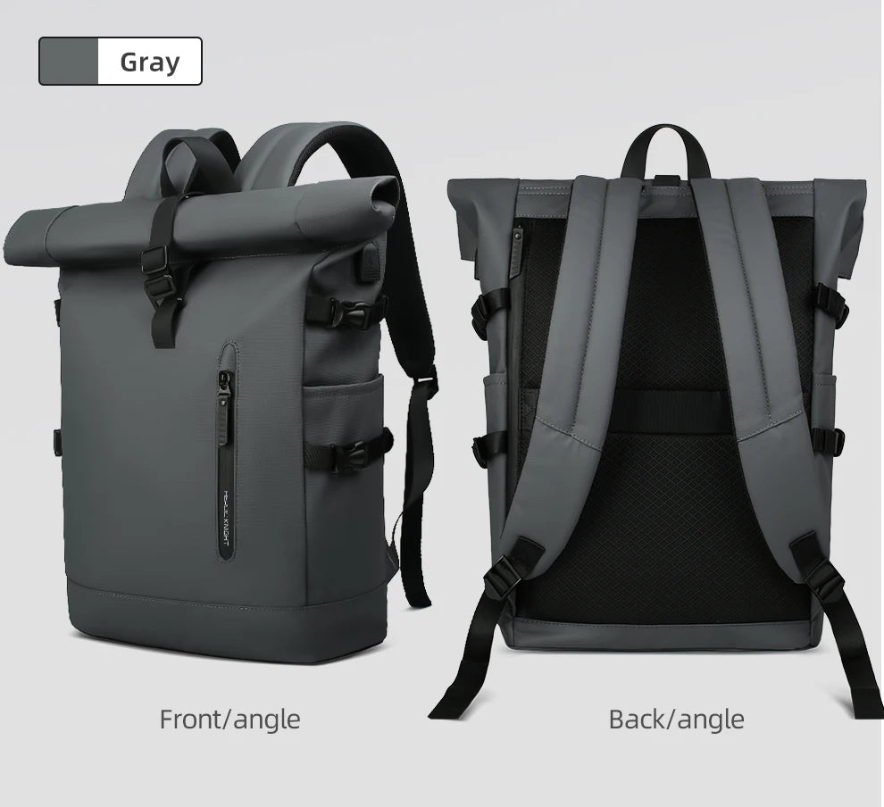 HK Large 15.6 Inch Laptop Backpack Men Anti-Theft Travel Backpack for Business University Bicycle School Backpack With USB Port