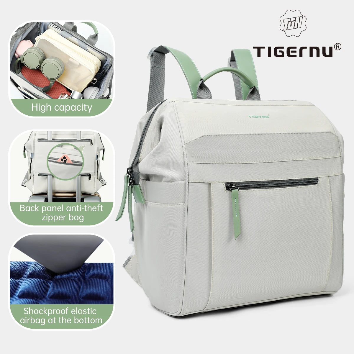 Tigernu Women Backpacks 14inch Laptop Backpacks For Women Waterproof Travel Backpacks Female School Backpack For Girls Knapsack