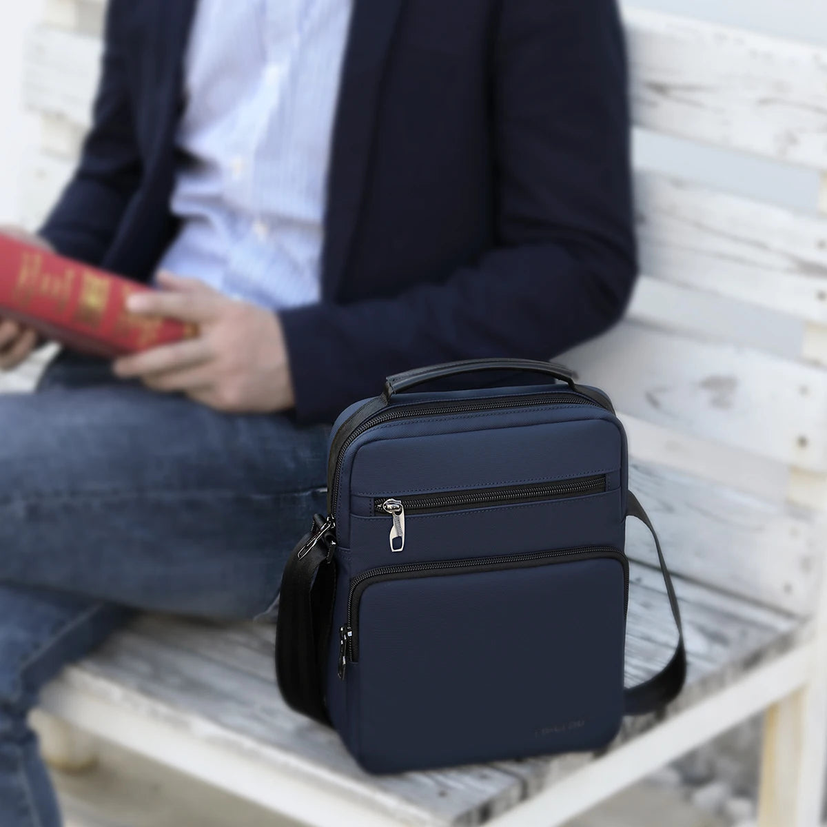 Tigernu Men Shoulder Bags For Men 9.7inch Ipad Bags Waterproof Business Travel Mini Sling Bag HandBag Messager Bag Crossbody Bag