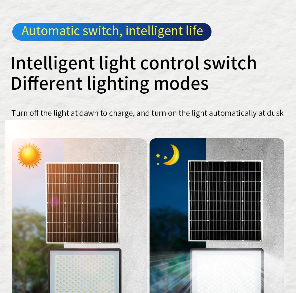 Solar Lamp Outdoor Waterproof Spotlights Solar Lights Remote Control Solar Floodlight Wall Street Garden Lights Sunlight