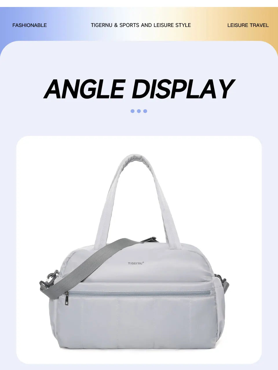 Tigernu Women Tote Bags Large Capacity Handbag Female Bags Lightweight Travel Duffle Bag Large Capacity Storage Luggage Handbag