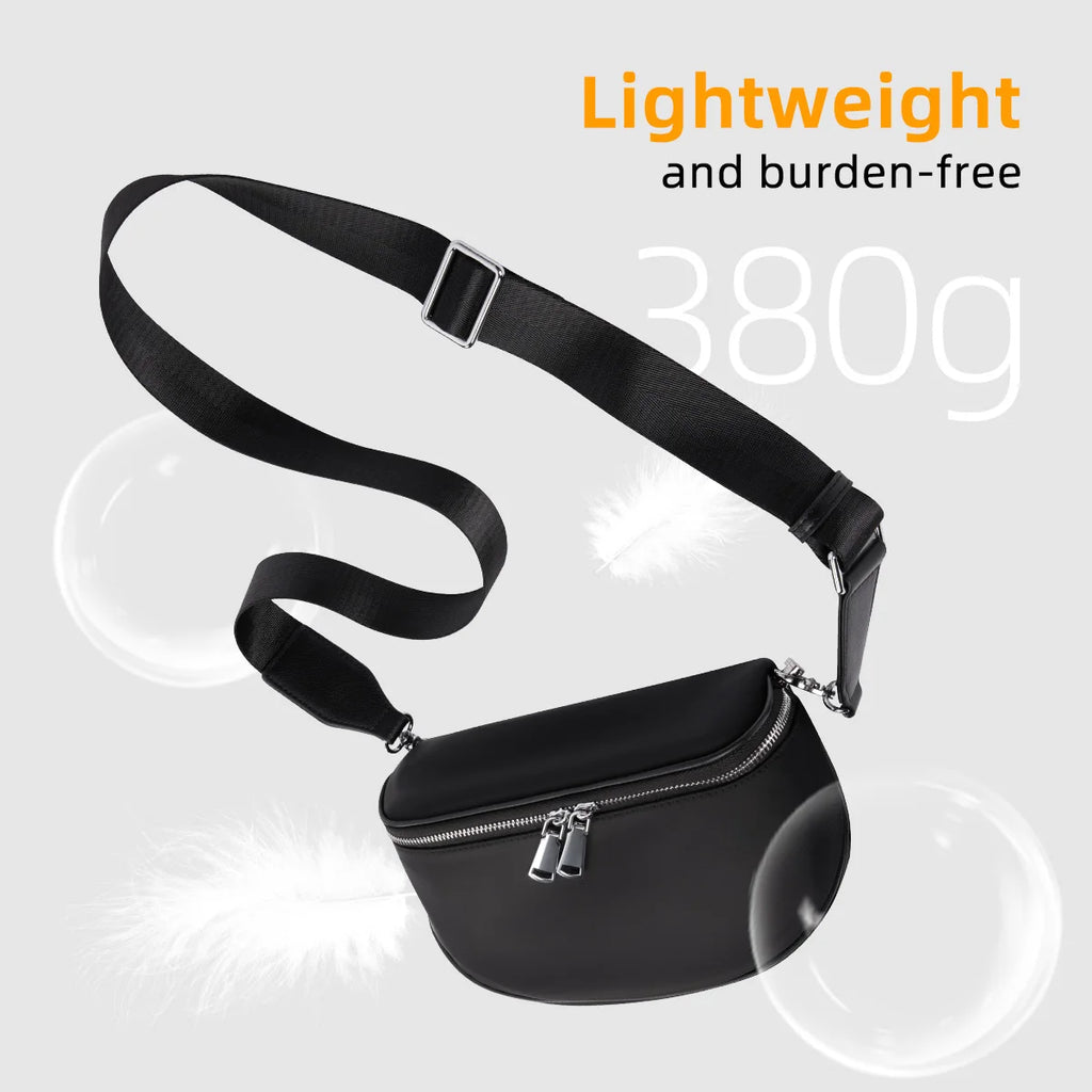 HK Casual Men's Shoulder Bag Waterproof Crossbody Bag Oxford Lightweight Messenger Bag Travel Hiking Cycling Chest Pack Satchel