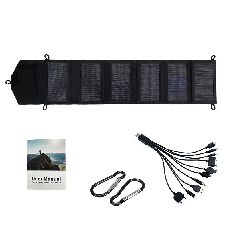 1000W Foldable Solar Panel USB Type C Mobile Phone Charging Outdoor PC Hiking Camping Portable Battery Bank Charging Christmas