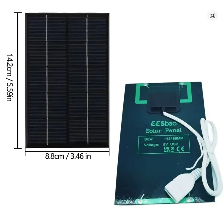 5V 5-35W Portable Solar Panel USB Charger For Phone Power Bank Outdoor Camping RV Sunpower  solar panel usb