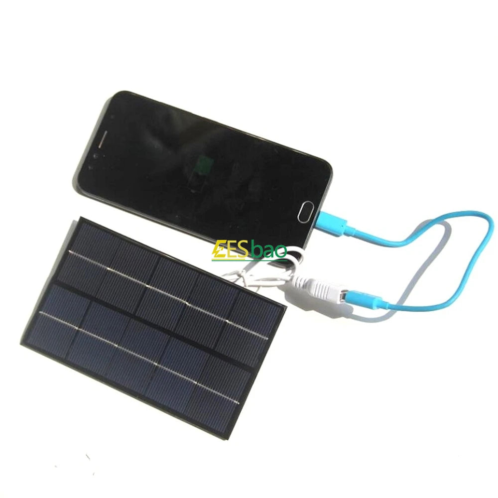 5V 5-35W Portable Solar Panel USB Charger For Phone Power Bank Outdoor Camping RV Sunpower  solar panel usb
