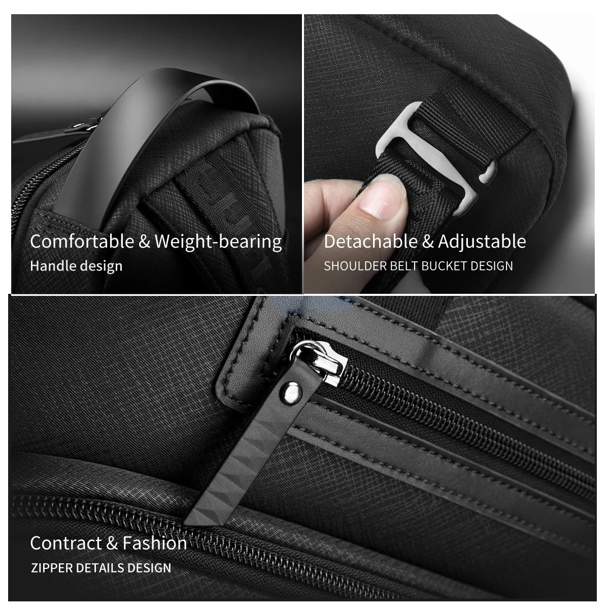 Tigernu Men Sling Chest Bag 7.9 Inch Tablet Crossbody Bag Anti Wrinkle Waterproof For Daily Travel
