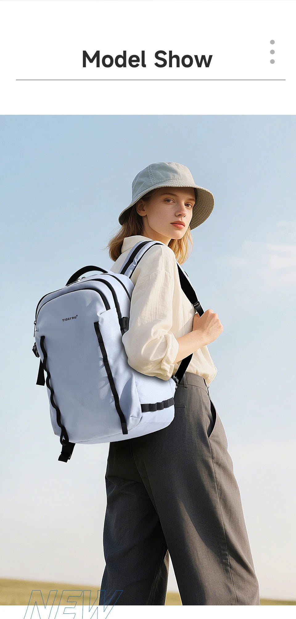 Tigernu School Backpacks For Men Bags For Travel Backpacks Women Nylon Bags For School Knapsack Girls 15.6 Laptop Backpacks Male