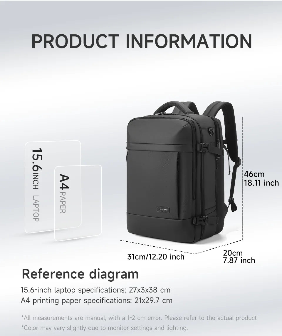 Tigernu Large Capacity Backpacks Men Waterproof Travel Backpacks Hiking Bag Laptop Backpacks For 14 15.6 Rucksack Male Knapsack