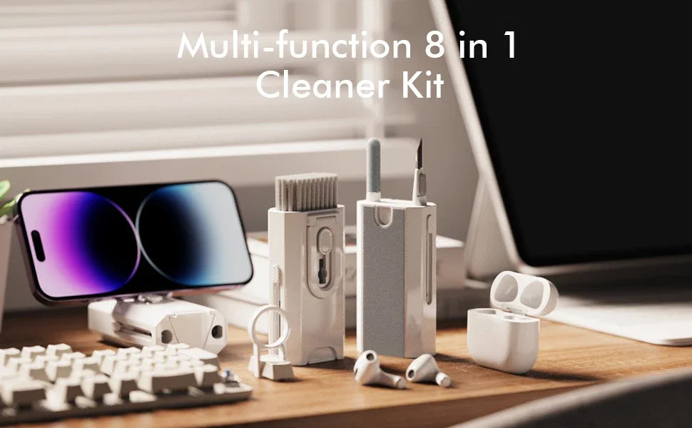 Q8 Electronic Cleaner Kit Screen Cleaner Multifunctional Cleaning Brush for Earphone Keyboard Laptop Phone PC Monitor Camera