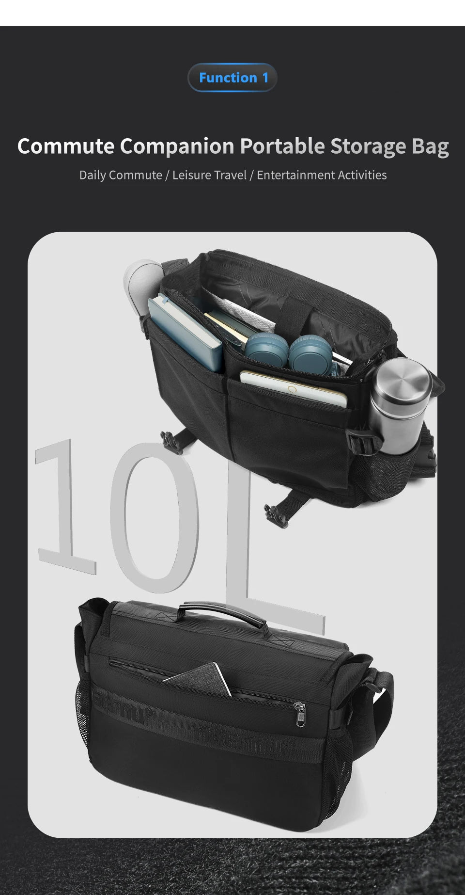 Tigernu Men's Shoulder Bags Waterproof Camera Bag Fashion Messenger Bags For Men Crossbody Bags Outdoor Pack Video Bags Travel