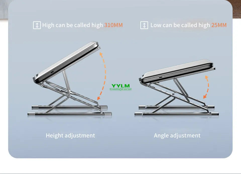 Adjustable Laptop Stand Tablet Bracket Aluminum Alloy Support For MacBook Air Pro Dell XPS HP ASUS Bracket Laptop Tablet Stand