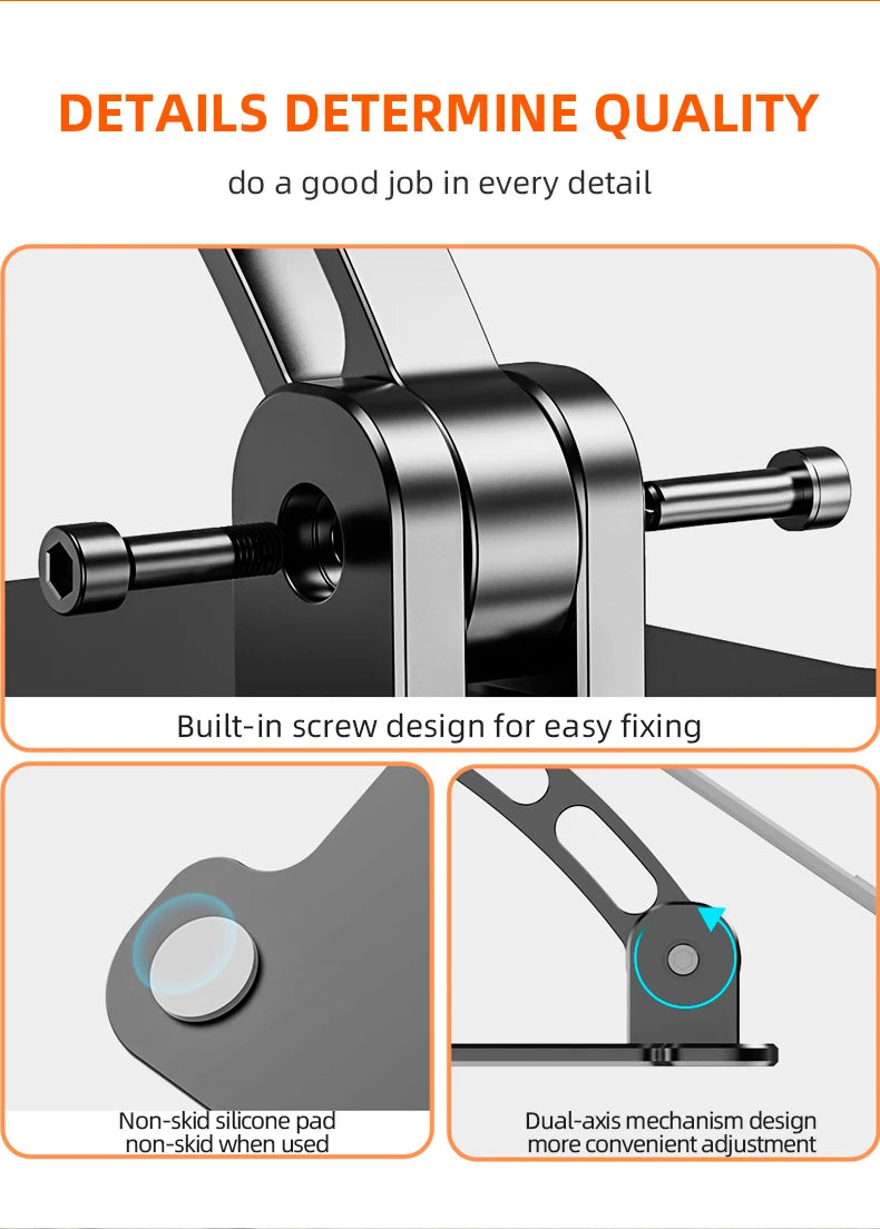 Aluminum Alloy Desktop Mobile Phone Stand Foldable iPad Tablet Support Cell Phone Desk Bracket Lazy Holder For Smartphone Mount