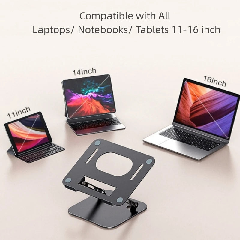 Phone Tablet Stand Adjustable Aluminum Alloy laptop Tablet up to 17 "Laptop Portable Folding stand Cooling stand support