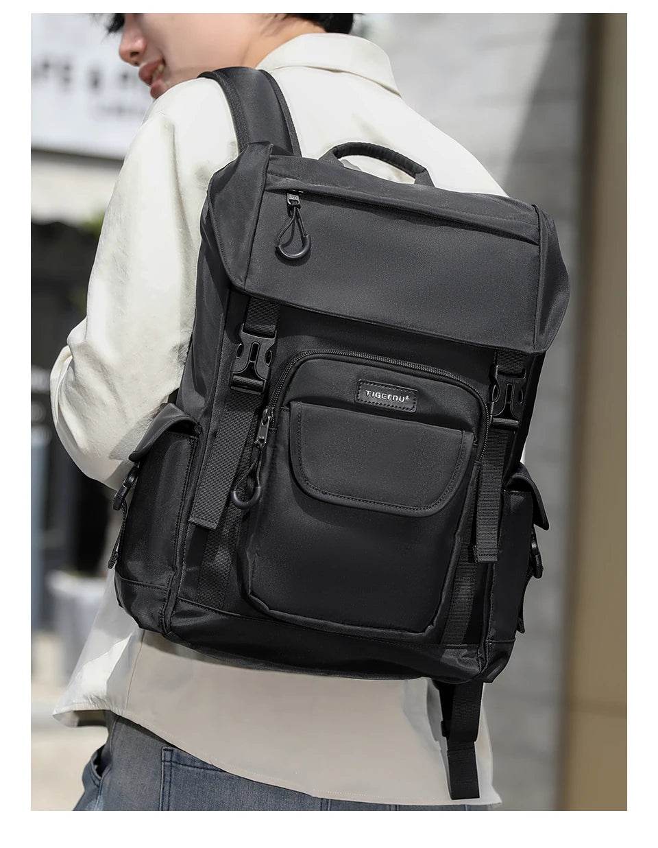 Tigernu Casual Backpack Men's Travel Backpack Bags For Laptop 15.6‘’ Fashion School Backpack Male Commuting Backpack Schoolbag