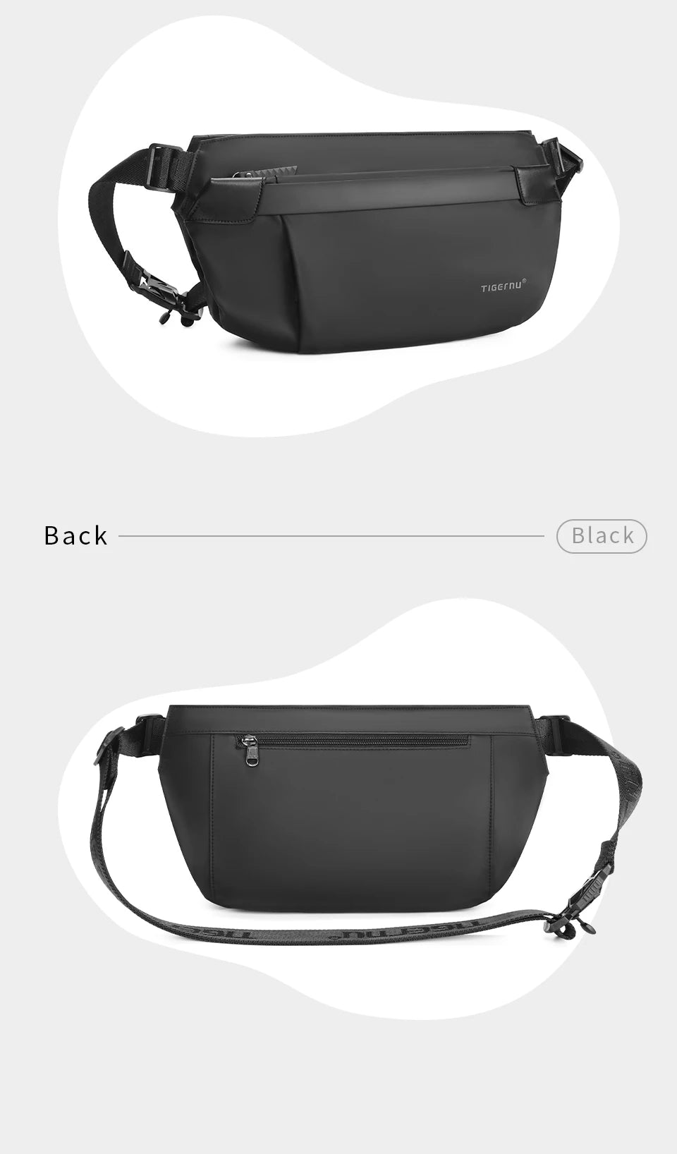 Tigernu Shoulder Bags Cross Bag Fashion Men's Bag Aesthetic Bags For Men Korean Shoulder Bag Male Chest Bag Lightweight Slingbag