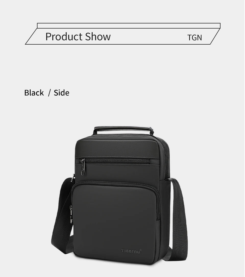 Tigernu Messenger Bags For Men Fashion Crossbody Bags 9.7inch Ipad Bag MIni Pack Men Business Bag Shoulder Bags Male Handbags