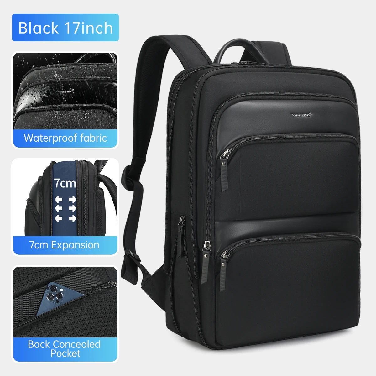Tigernu Backpack Men Travel Backpack Thin Backpack Male Laptop Backpack Expandable Bag For School Outdoor Business Bags Knapsack