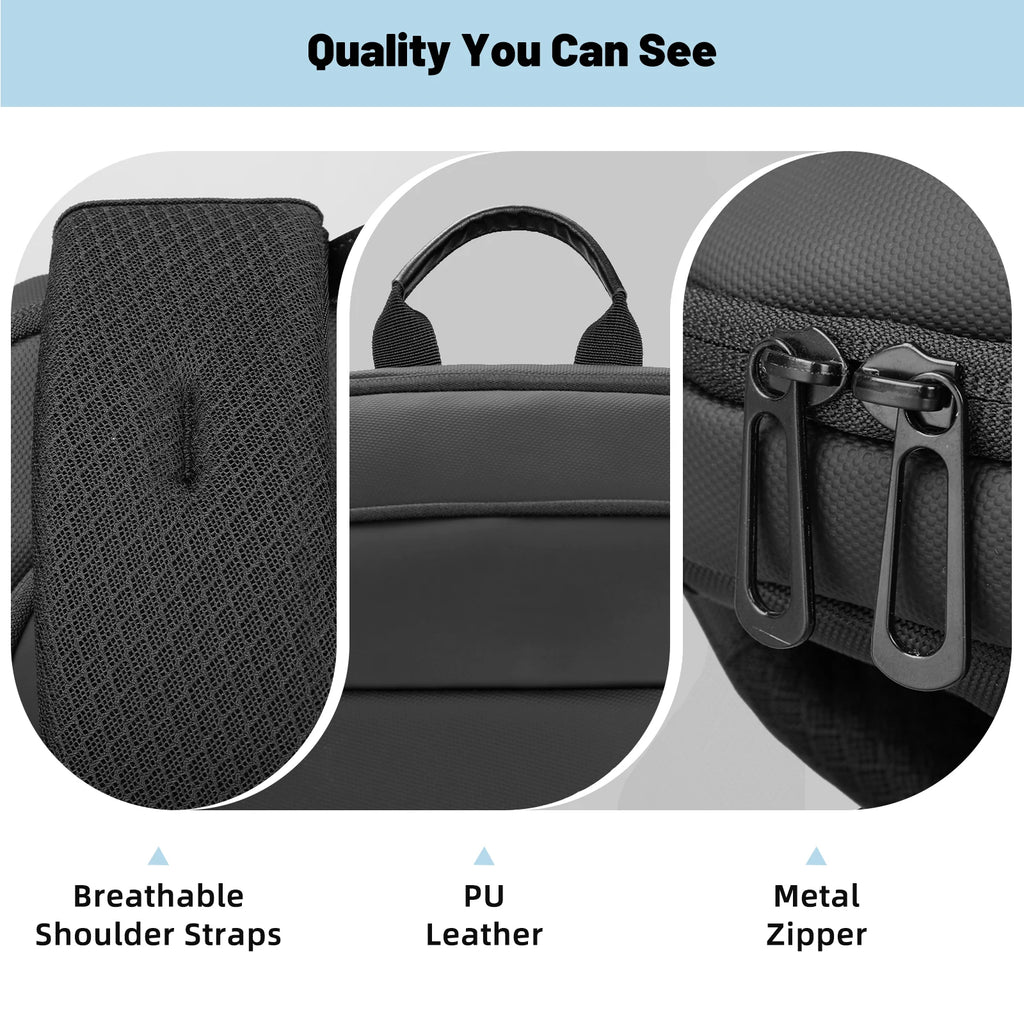 HK Lightweight Men's Business Backpack 15.6 inch Laptop Backpack with USB Port AntiTheft Waterproof Backpack Computer School Bag