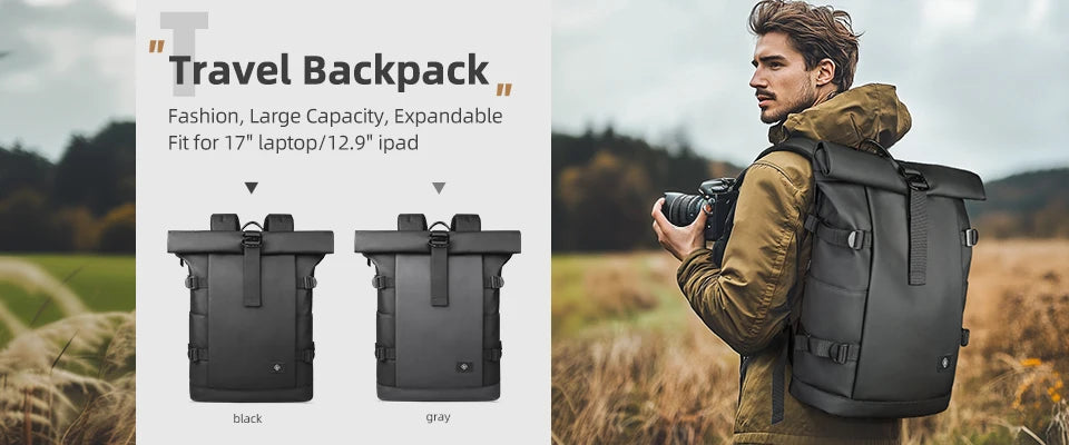 HK Large 15.6 Inch Laptop Backpack Men Anti-Theft Travel Backpack for Business University Bicycle School Backpack With USB Port