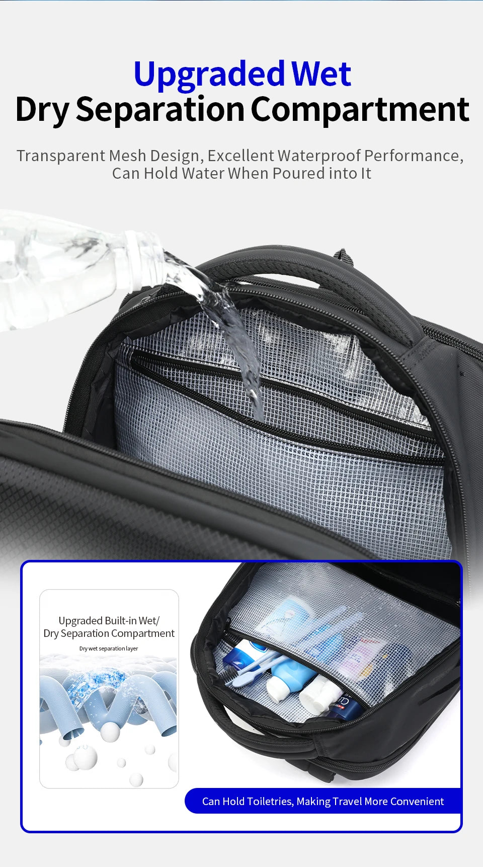 Tigernu Business Backpack For Men Laptop Backpack Hard Shell Bags Male Travel Backpack Bag Expandable Bag Thin Backpack Knapsack