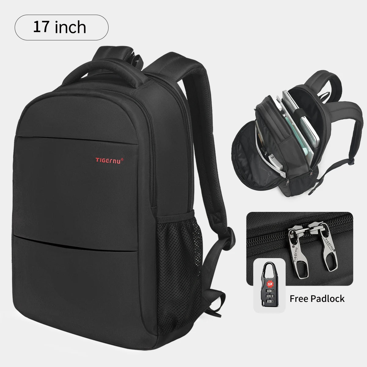 Tigernu Anti Theft Backpack For Women Large Capacity 15.6inch Laptop Backpack Bag Travel Bag Schoolbag For Women Girls