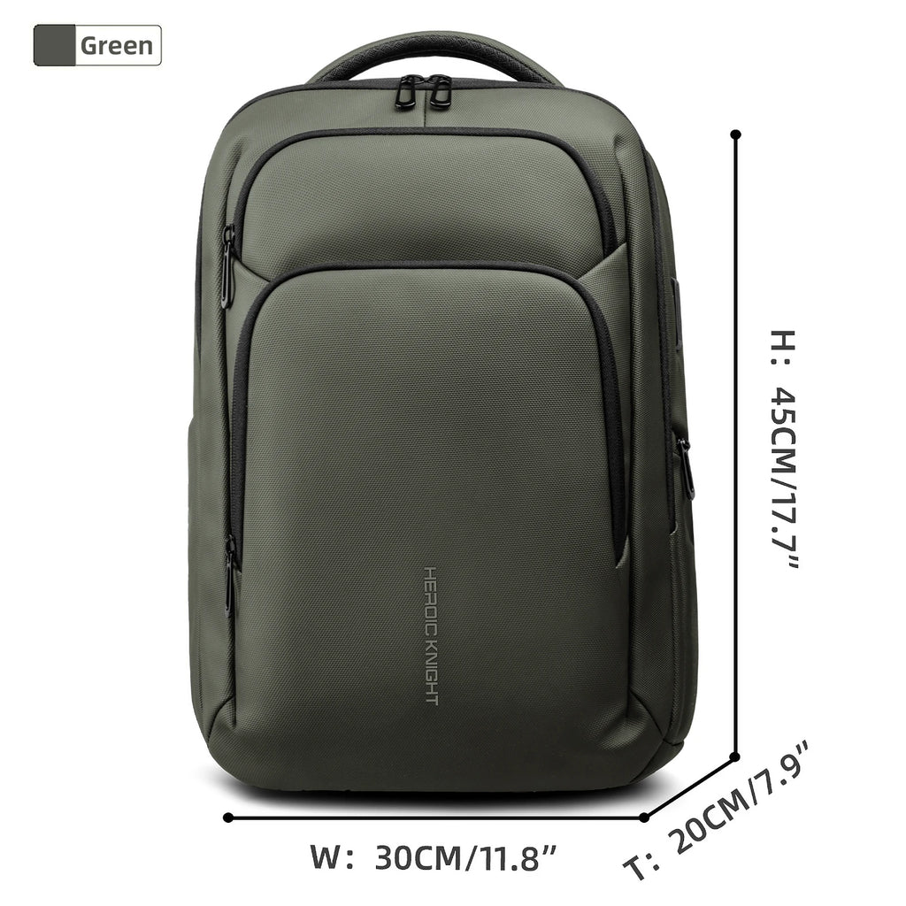 HK-Laptop Backpack Waterproof Embossed Oxford Fabric Large Capacity USB-Equipped Backpack for Commuting School and Business