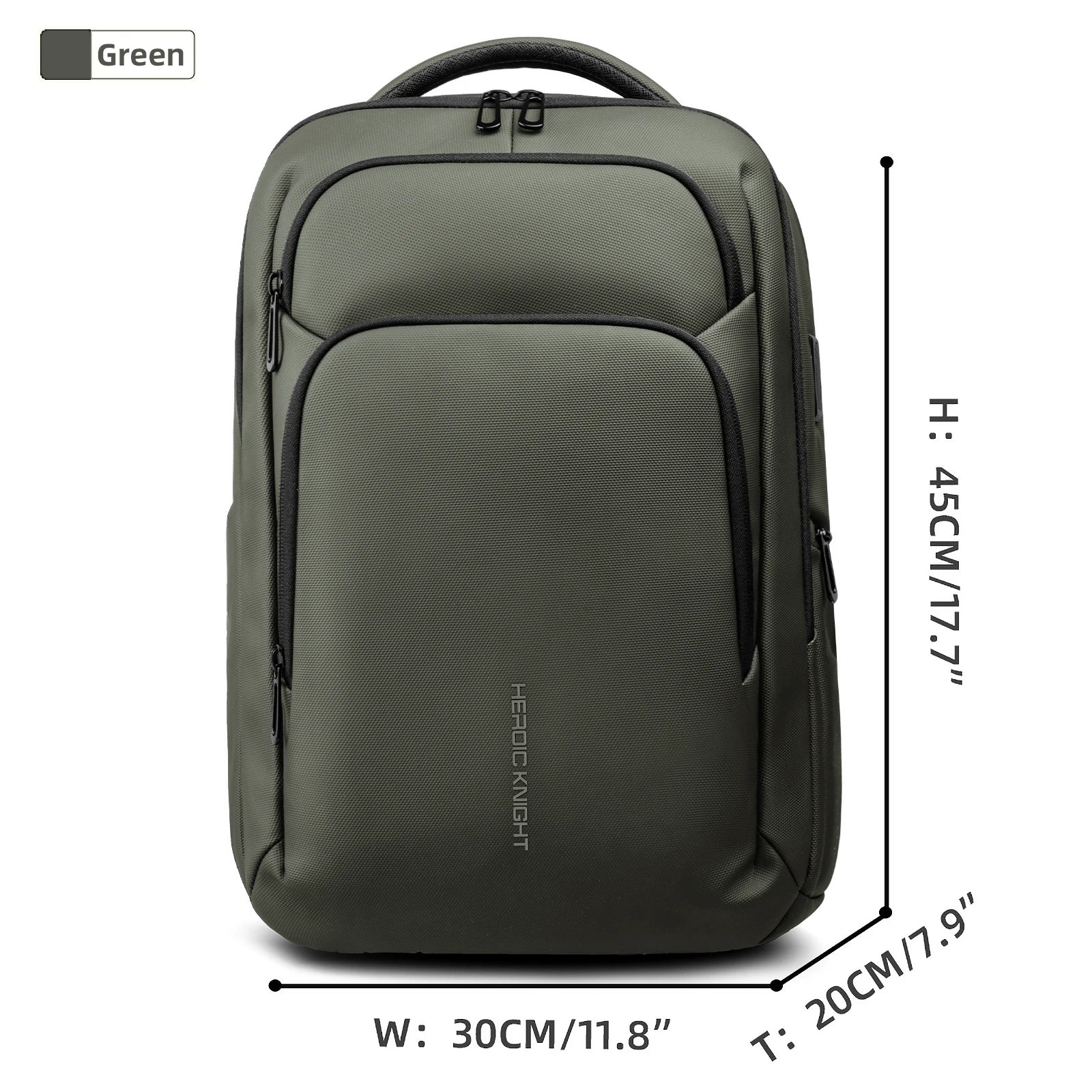HK-Laptop Backpack Waterproof Embossed Oxford Fabric Large Capacity USB-Equipped Backpack for Commuting School and Business