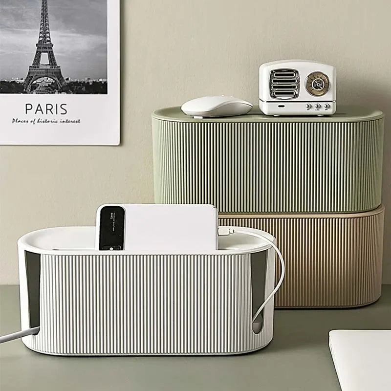 Nordic Plug Board Storage Box Cable Wire Organizer Case Socket Wireless WiFi Router Bracelet Desktop Data Line Plug Holder Shelf