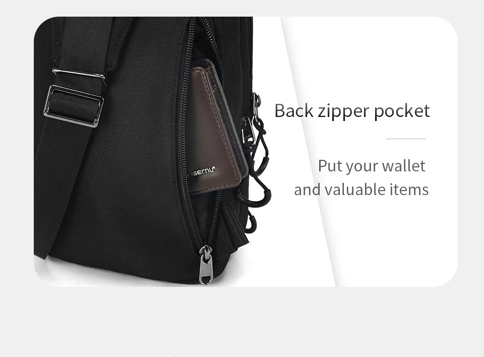 Tigernu Chestbag For Men 9.7inch Ipad Bags Casual Shoulder Bag Male Crossbody Bag Sling Bag For Boy Mini Bolsa Escolar Chest Bag