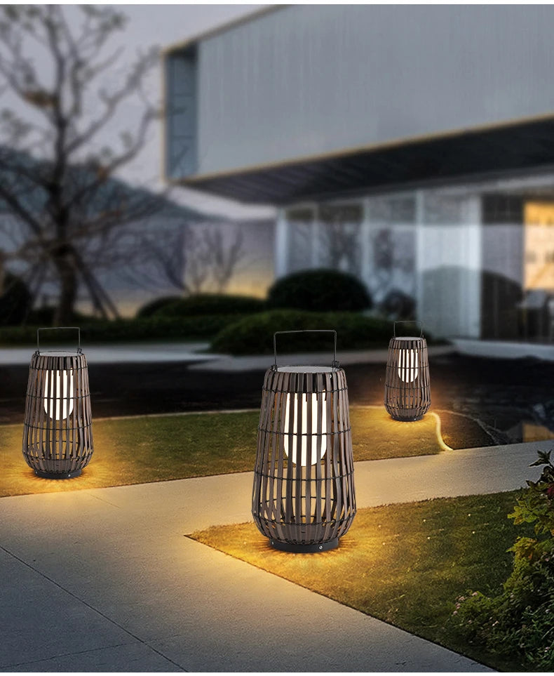 Solar Outdoor Light Modern Garden Light Garden Layout Floor Light Villa Lawn Light Waterproof Outdoor Terrace Atmosphere Light