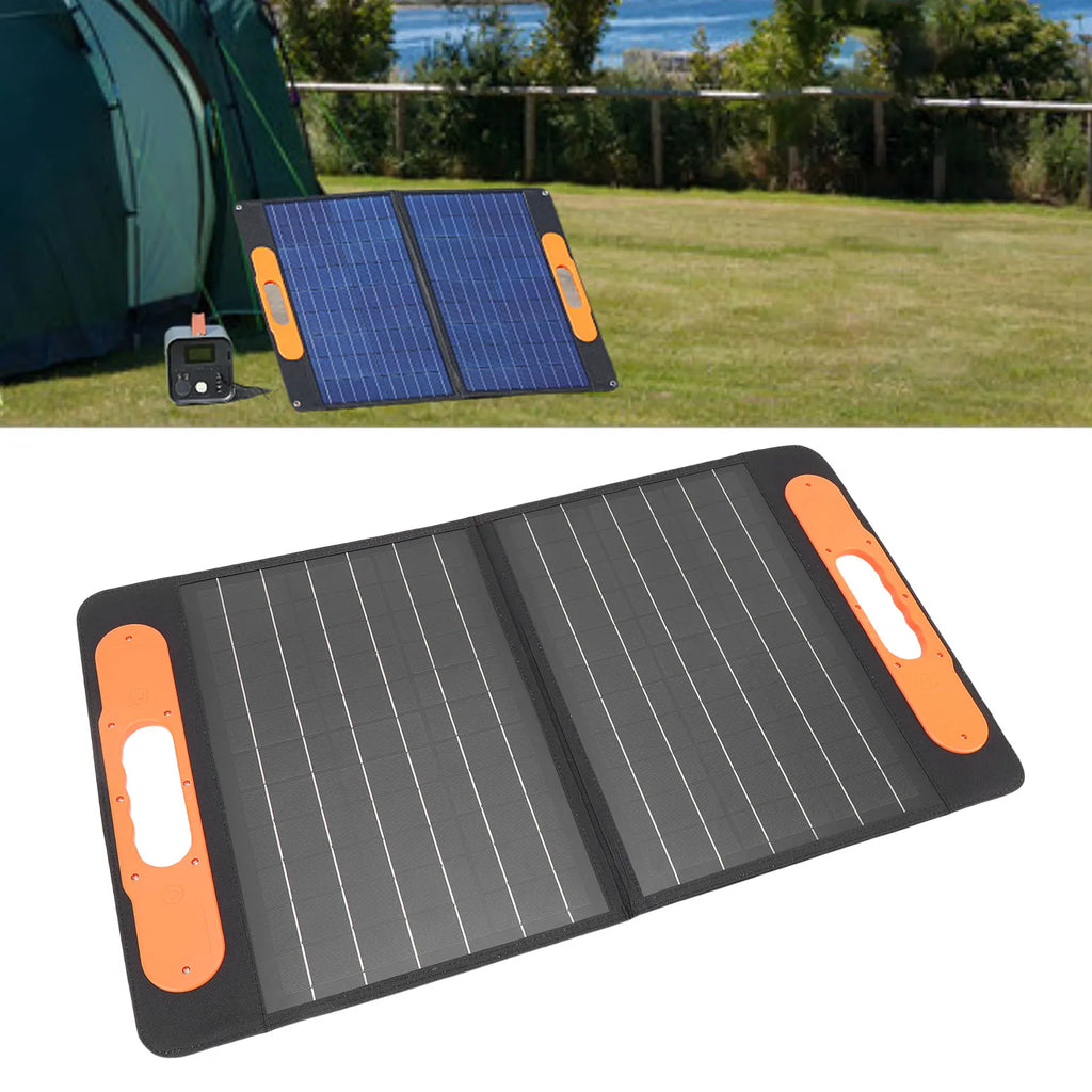 Portable Solar Panel Charger 100W IP67 Rain Proof USB A Type C Output 16V Waterproof Foldable Solar Charger for Camping