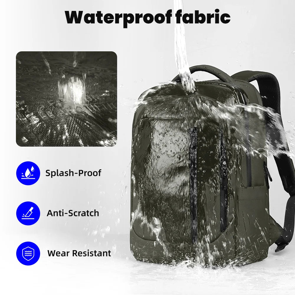HK Smart Business Backpack Male Waterproof Travel Carry on Backpack Large Capacity 17 inch Laptop Backpack for Men Daily Daypack