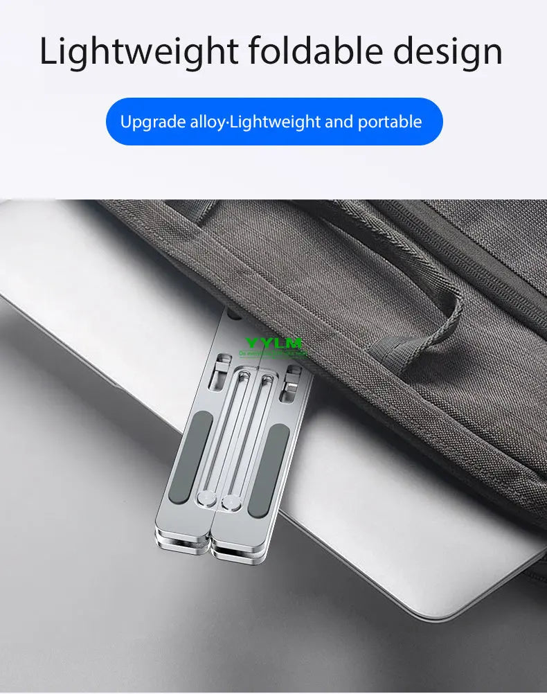 YYLM N3 Desktop Portable Aluminum Alloy Laptop Stand Foldable Heightened For iPad Bracket Notebook Metal Cooling Base In Stock
