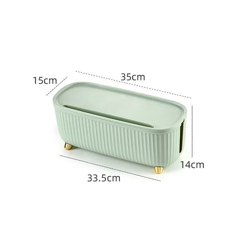 Nordic Plug Board Storage Box Cable Wire Organizer Case Socket Wireless WiFi Router Bracelet Desktop Data Line Plug Holder Shelf