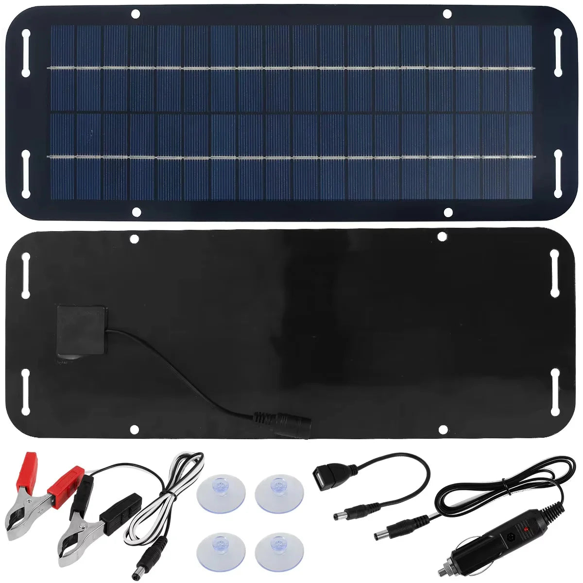 30W Solar Charger System IP65 Car Battery Solar Panel Charging Kit 18V Solar Battery Charger Board For Car RV Boat Motorcycle