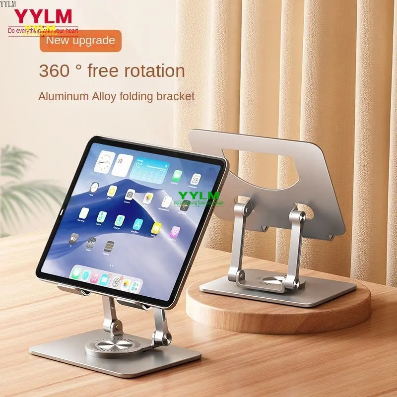 Foldable Mobile Phone Holder 360 Degree Rotating Swivel  Hollowed Tablet Riser Anti Slip Height Adjustable for IPad/iPhone 14